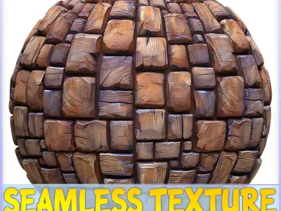 Stylized Wood Seamless Texture Texture