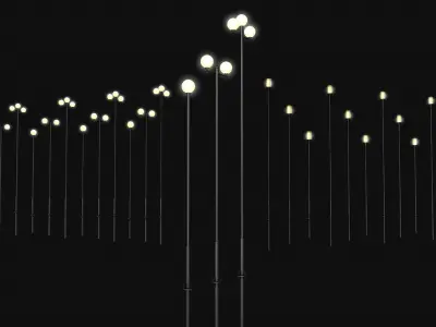 Street lights  3D model