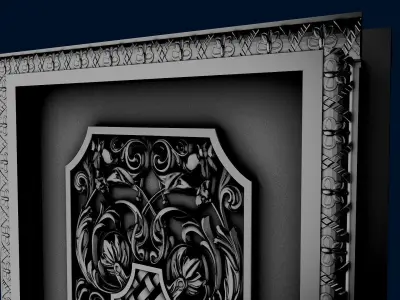 the door ornate 3D model