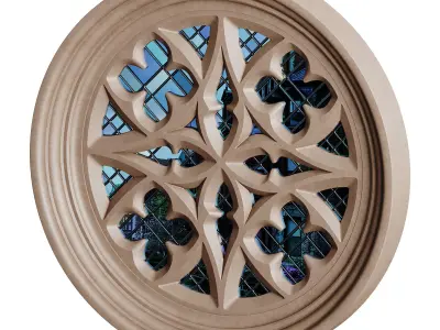 Gothic Window 06 3D model