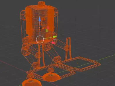 Droid Robot - Binary Load Lifter Unrigged Low-Poly 3D model