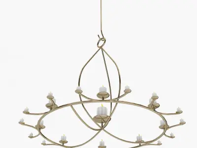 Chandelier Low-poly 3D model shop