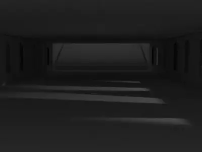 Worked Castle scene Low-poly 3D model