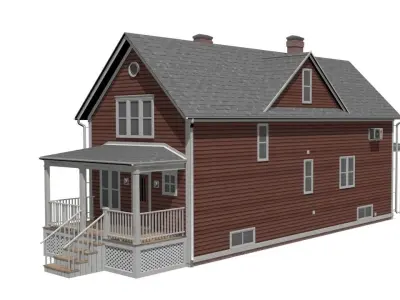 House Low-poly 3D model 26