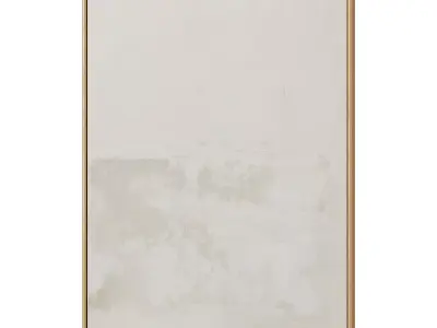 Set of 3 Abstract Paintings in Frames 3D model 135