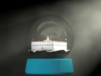 Maya Devi Temple 3D Model - Lumbini Nepal 3D model