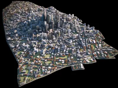 City 17 Low-poly 3D model