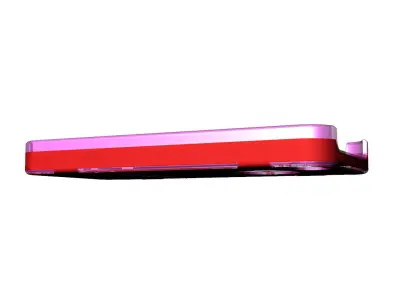 iphone4 and 4s red lighting case mold case Low-poly 3D model