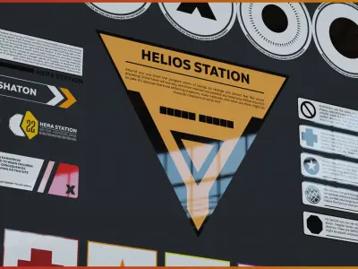 21 Sci-Fi Alpha Decal Pack Texture