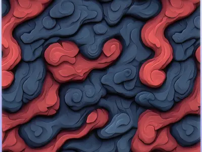 Stylized Lava Seamless Texture Texture