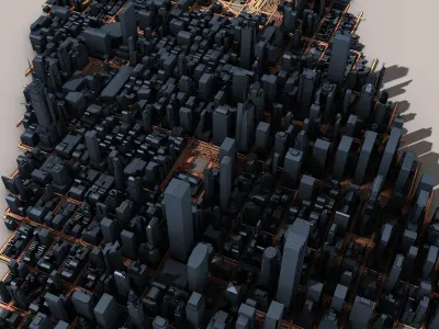 New York City USA 3D model