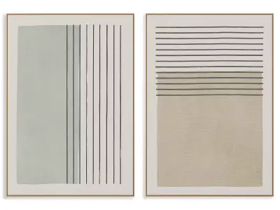 Abstract Painting Frame set 3D model 821