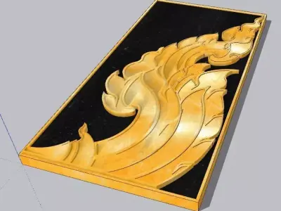 Thai pattern Lai Kanok 3D model