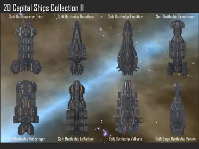 2D Capital Ships Collection II Texture