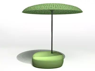 Mogambo umbrella on table 3D model