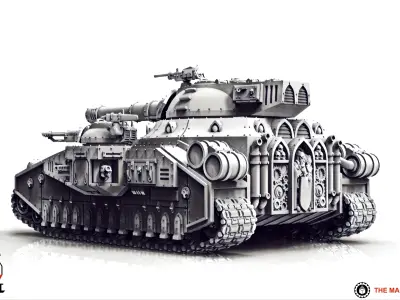 Feudal Guard - Heavy Battle Tank 3D print model