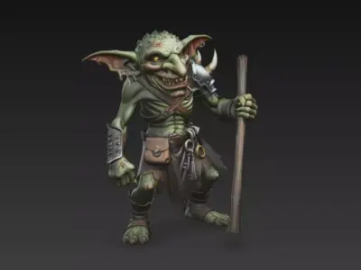 figura de fantasia duende  3D print model