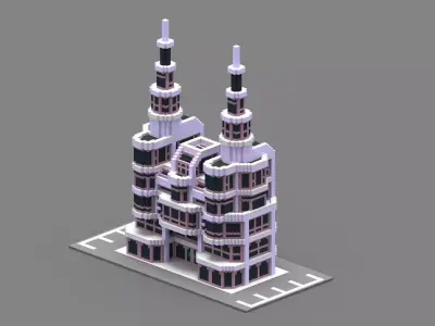 House Voxel - 31 Low-poly 3D model