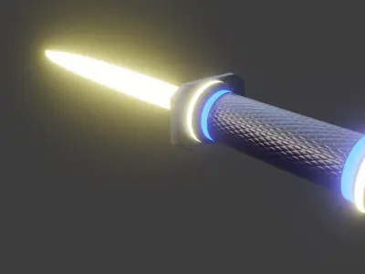 Sci-Fi Knife 3D Model 3D model