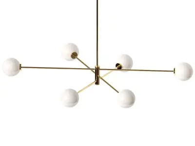 Trevi pendant 6 by CTO Lighting 3D model