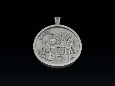 England Uk Pendant 3D print model