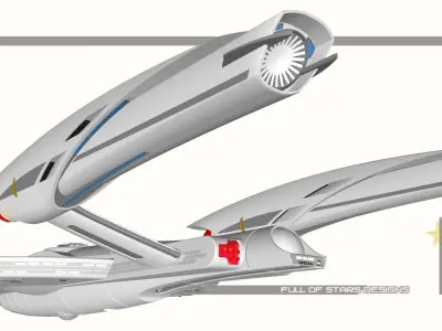 Star Trek USS Carolina 3D print model