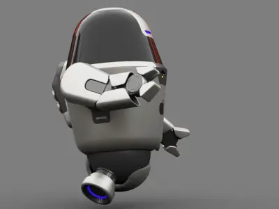APPLE UTILITY BOT Rigged 3D model