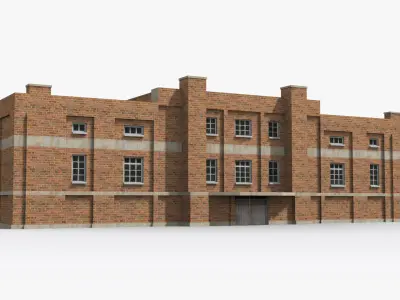 Factory xx12 Low-poly 3D model