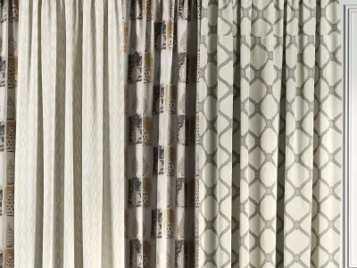Curtain Set 63 3D model