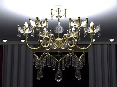 Chandelier 3D model 23