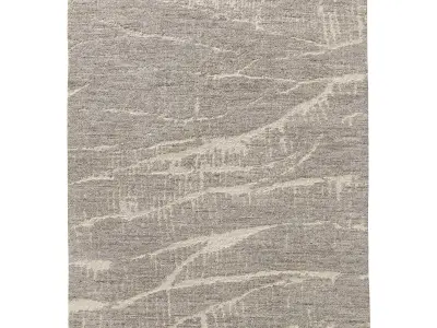 STRATI HAND-KNOTTED WOOL RUG B 3D model