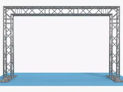Modular Event Truss Arch Collection 3D Model Pack