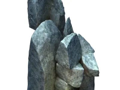 Mountain interior - stone 1 3D model