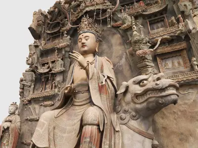 Deity Statue Sculpture16 3D model