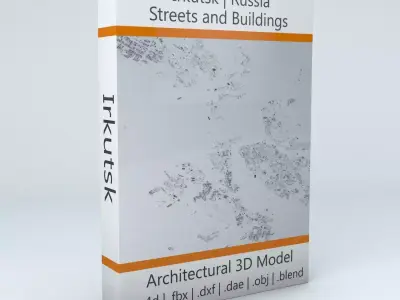 Irkutsk Streets and Buildings 3D model