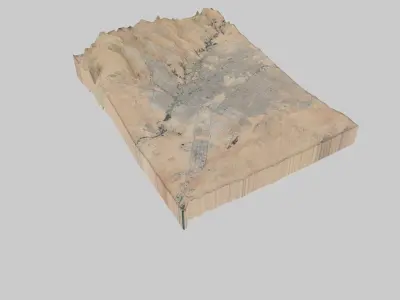 RIYADH City Low-poly 3D model