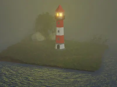 lighthouse Free low-poly 3D model