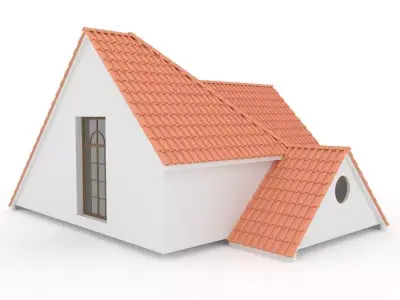 Realistic Roof Shingles 12 3D model