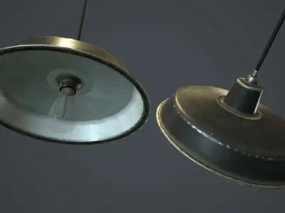 Hanging Lamp PBR Game Ready Low-poly 3D model