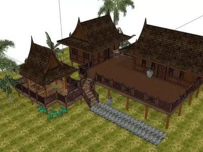 Creative Design-Holiday Cabin-0128 3D model