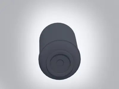 Rubber Chair Leg Stopper Low-poly 3D model