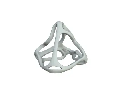 SciFi Cube Object No 64453 Low Poly Shape Low-poly 3D model