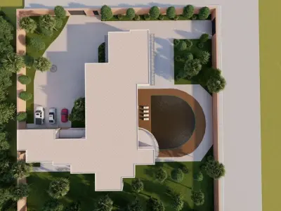 Casa Scene-villa-modern house 3D model