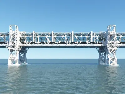 Future Bridge 02 3D model