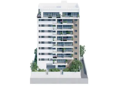 Residence Building 1 Low-poly 3D model