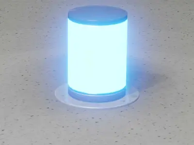 Dark Red Light-Column -4- Street-Light 9 Low-poly 3D model