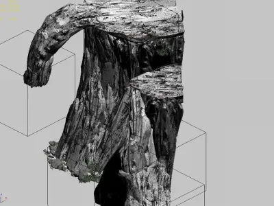 Explore the mountains - rocks 19 3D model