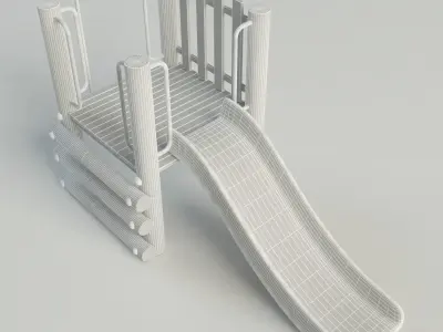 Wood playground 3D model