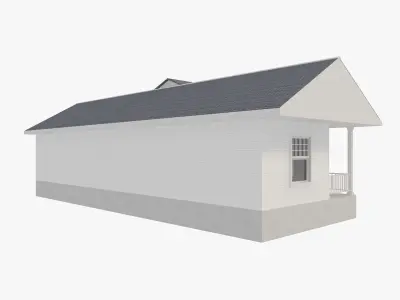 House Of  Set 16 Low Poly 3D Model Houses 3D model