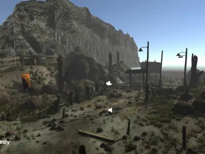 Silent Path - Alone in the Dusk Low-poly 3D model